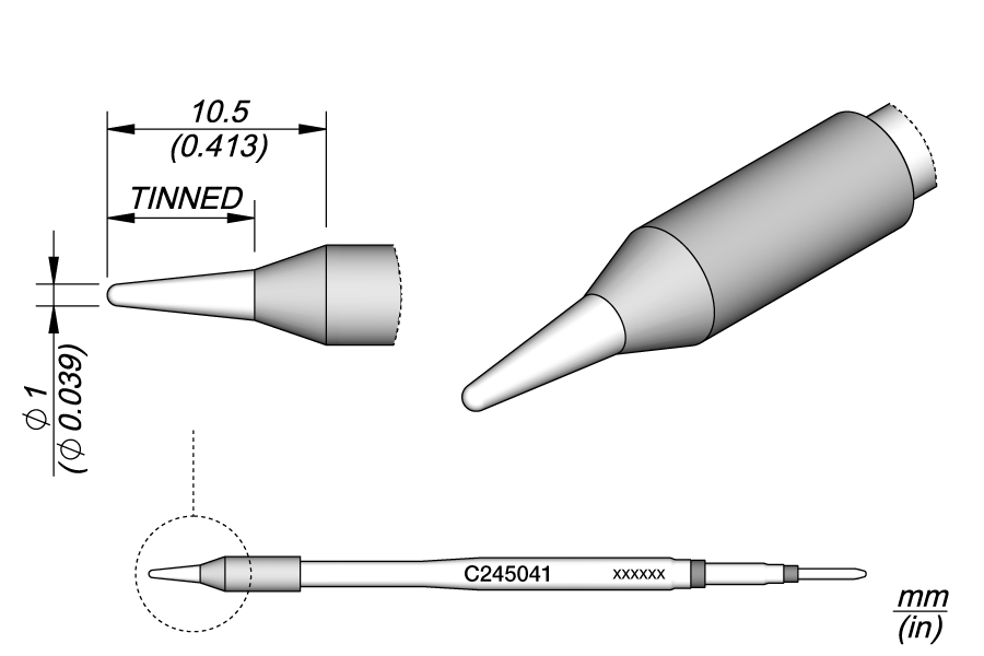 C245041 - Conical Cartridge Ø 1
